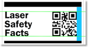 Position of QR code on big LSF label - sparse code 300w